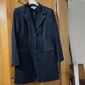 Casual Corner Dark Blue Blazers and Pants